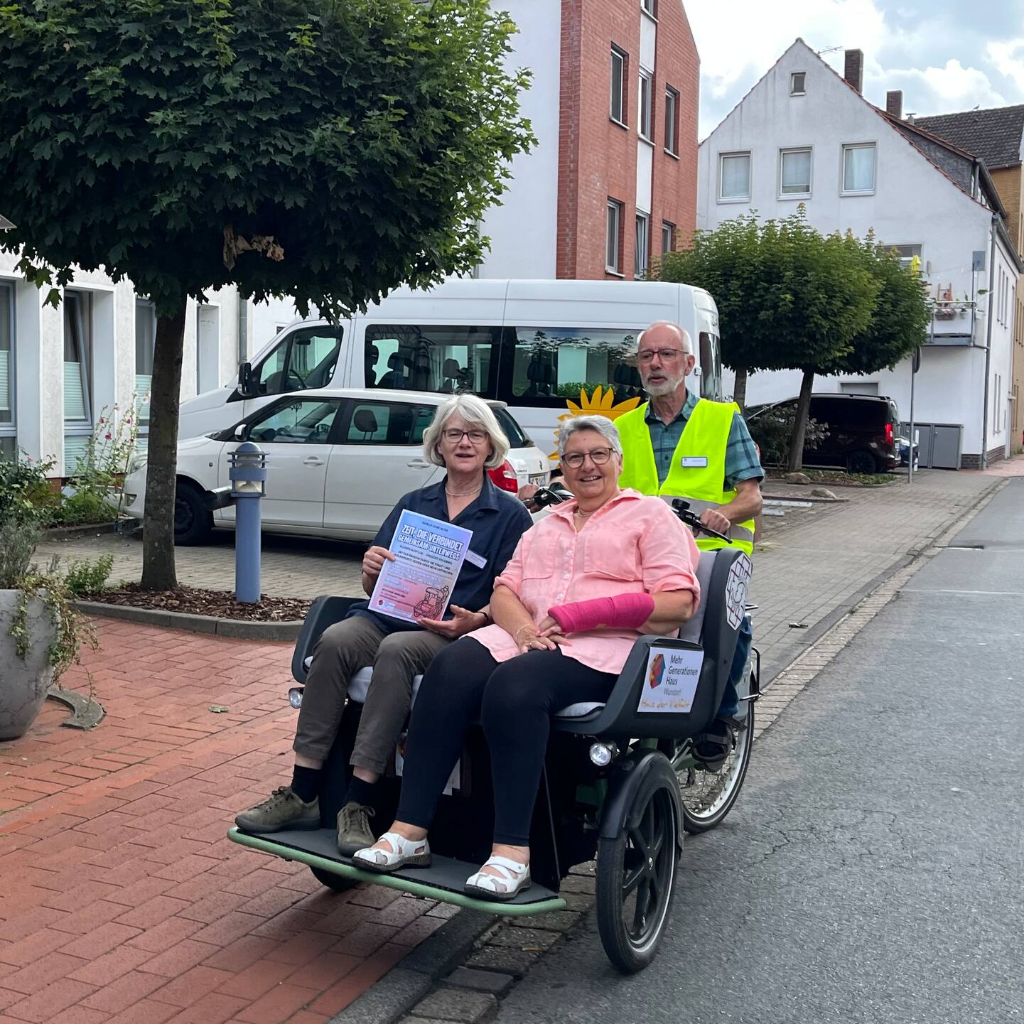Mit der Rikscha unterwegs